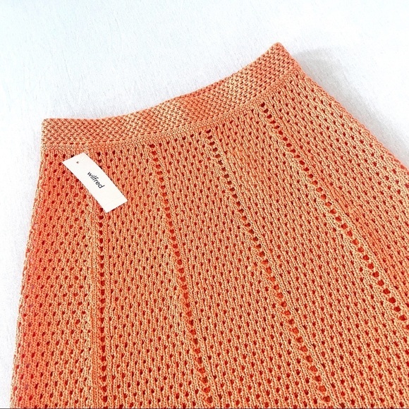 Nwt Aritzia Wilfred 2 Pieces Set: Caraway Tank And Evie Skirt in Papaya … - Picture 8 of 13